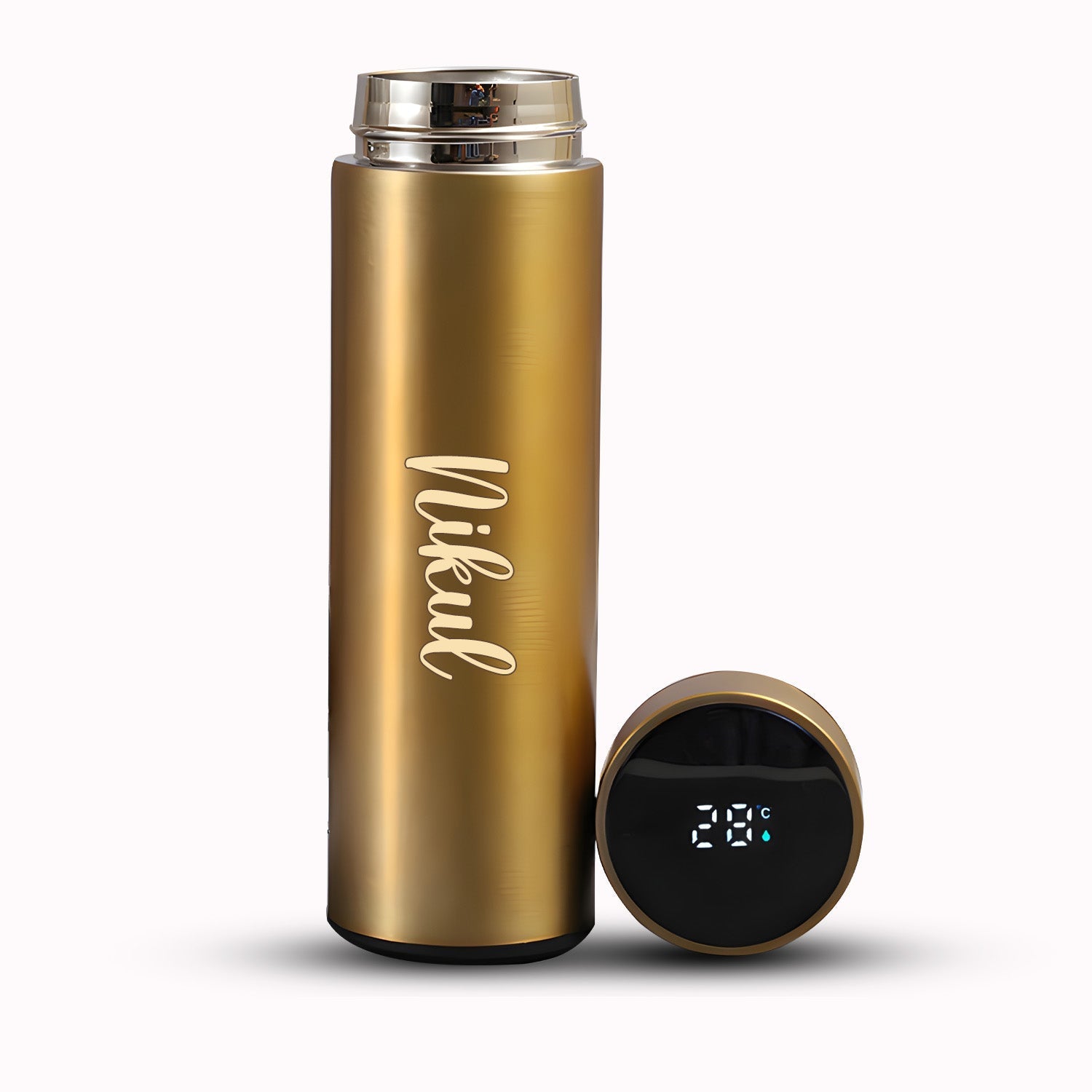 0726 Customized/Personalized Stainless Steel Smart Water Bottle with Smart LCD Temperature Touch | Gifting Custom Name Water Bottle | Gifts for Boyfriend/Girlfriend/Employee | 500ML 0726 Customized/Personalized Stainless Steel Smart Water Bottle with Smart LCD Temperature Touch | Gifting Custom Name Water Bottle | Gifts for Boyfriend/Girlfriend/Employee | 500ML